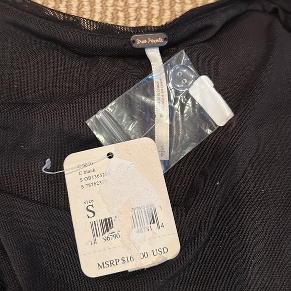 NWT FREE PROPLE christa sequined romper in black size small - Picture 11 of 16